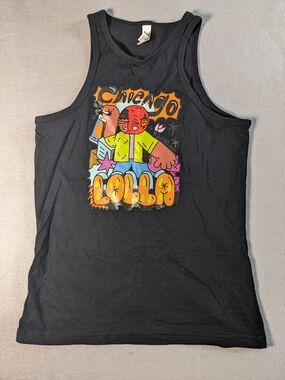 American Apparel Black Ribbed Tank Top
